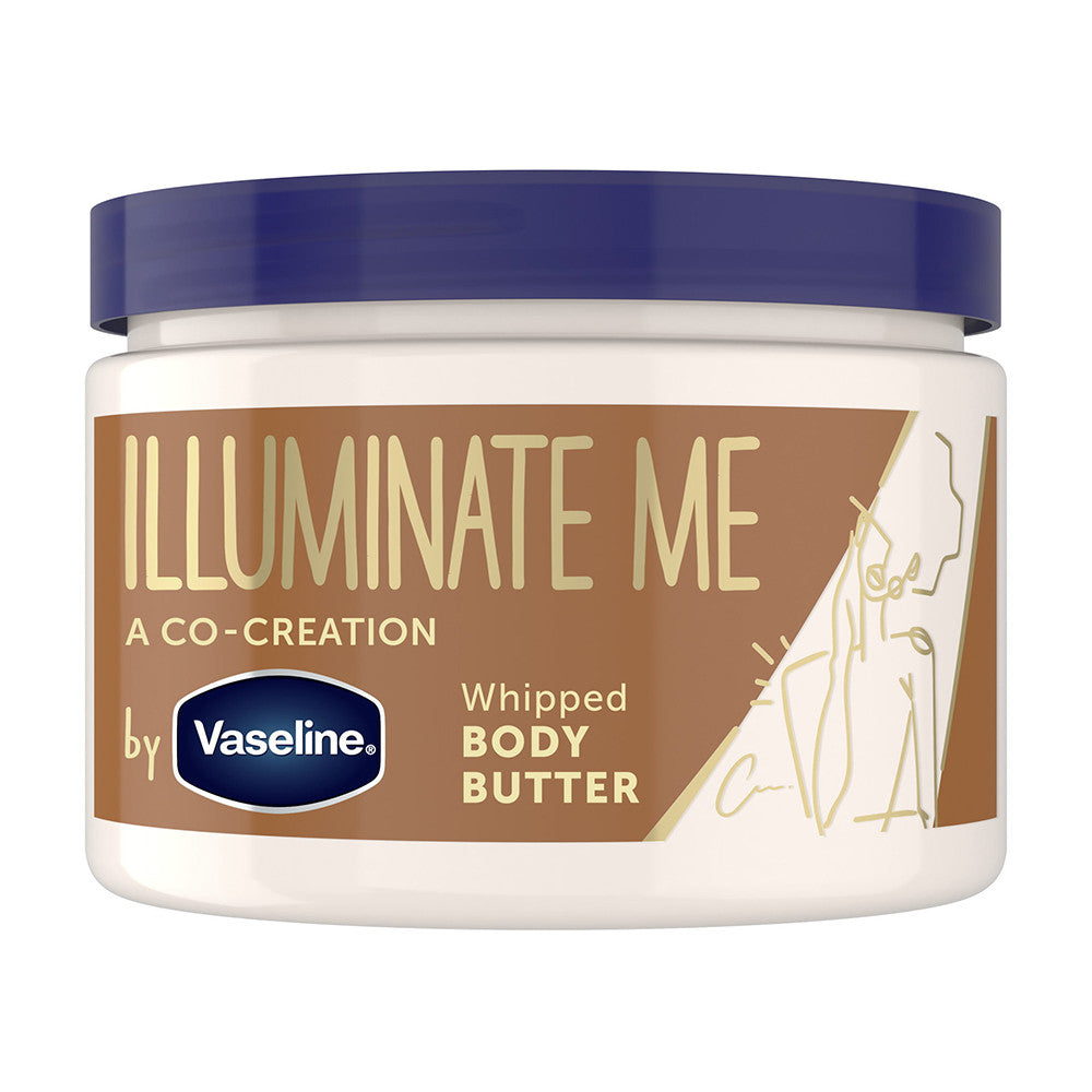 Vaseline Illuminate Me Body Butter Whipped Body Butter, 11 Oz